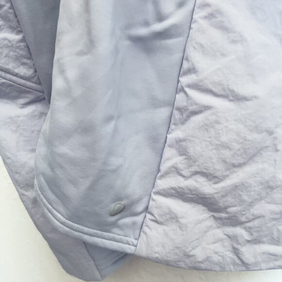 Lululemon Jacket Sz 8 Full Zip Puffer Detachable Hood Zip Pastel Blue W4BT6S - Picture 9 of 10